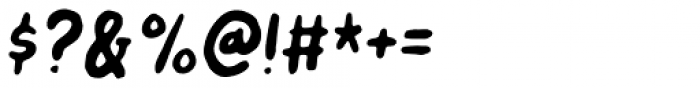 Vandmelon Italic Font OTHER CHARS