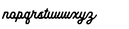 Vane Dream Font LOWERCASE