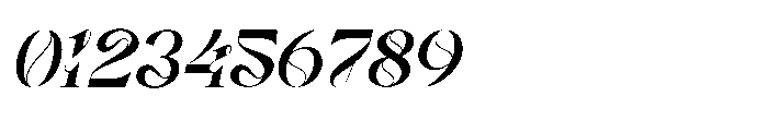 Vanelost Vanelo Italic Font OTHER CHARS