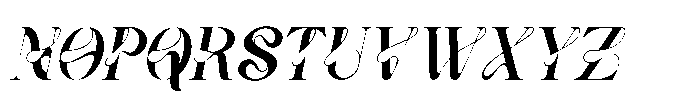 Vanelost Vanelo Italic Font UPPERCASE