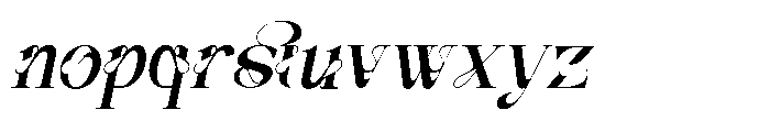 Vanelost Vanelo Italic Font LOWERCASE
