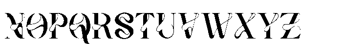 Vanelost Vanelo Regular Font UPPERCASE