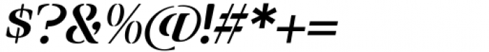 Vangba Italic Font OTHER CHARS