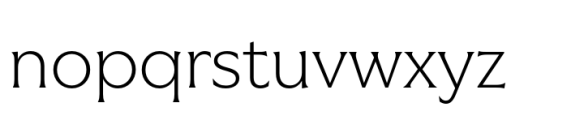 Vanguardia Light Font LOWERCASE