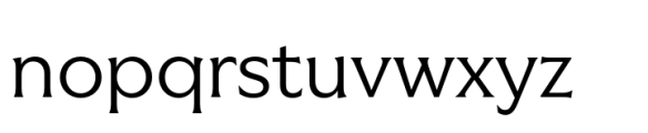 Vanguardia Regular Font LOWERCASE