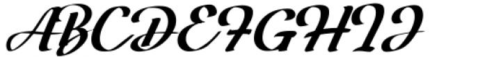 Vanhille Quaver Regular Font UPPERCASE