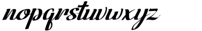 Vanhille Quaver Regular Font LOWERCASE