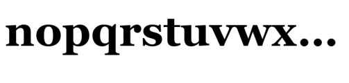 Vani Bold Font LOWERCASE