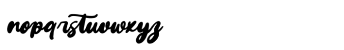 Vanila Chute Italic Font LOWERCASE