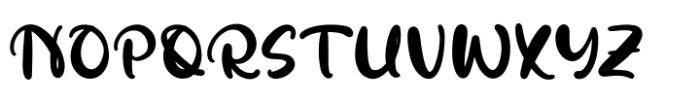 Vanila Chute Regular Font UPPERCASE