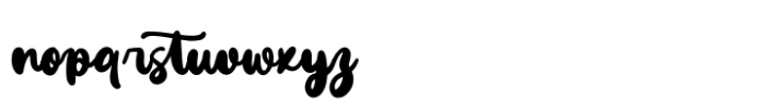 Vanila Chute Regular Font LOWERCASE
