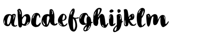 Vanilla Bubble Font LOWERCASE