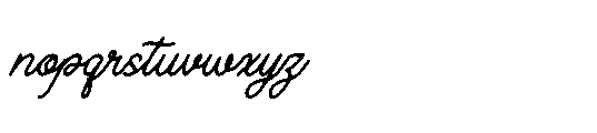 Vantage Costieno Italic Font LOWERCASE