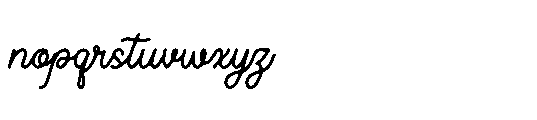 Vantage Costieno Regular Font LOWERCASE