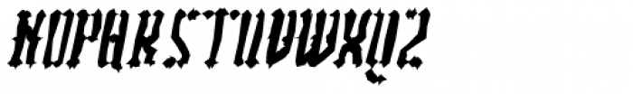 Vantagram Blotchy Italic Font UPPERCASE