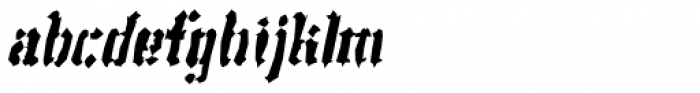 Vantagram Blotchy Italic Font LOWERCASE
