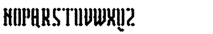 Vantagram Rough Font UPPERCASE