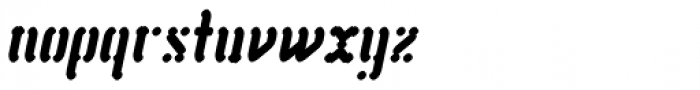 Vantagram Round Italic Font LOWERCASE