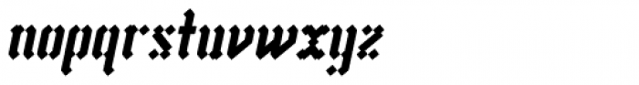 Vantagram Rounded Italic Font LOWERCASE