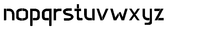 Vantheon Font LOWERCASE