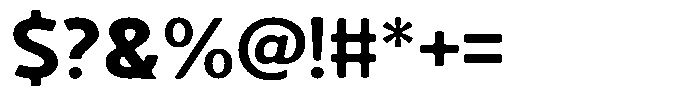 Vantori Smooth Black Expanded Font OTHER CHARS