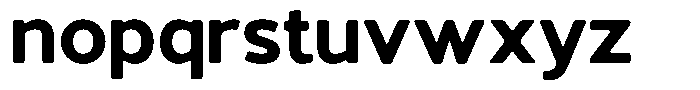 Vantori Smooth Black Semi Expanded Font LOWERCASE