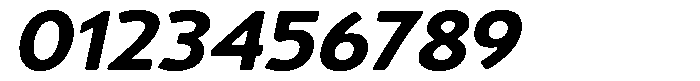 Vantori Smooth Black Slant Expanded Font OTHER CHARS