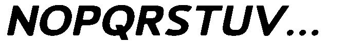 Vantori Smooth Black Slant Expanded Font UPPERCASE