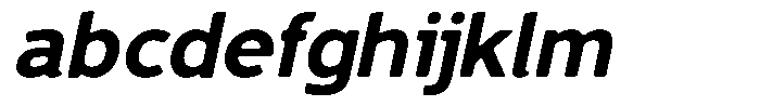 Vantori Smooth Black Slant Semi Expan FONT