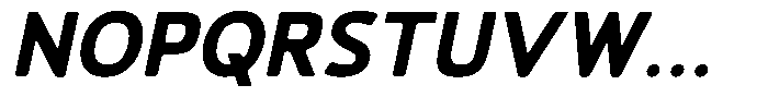 Vantori Smooth Black Slant Font UPPERCASE