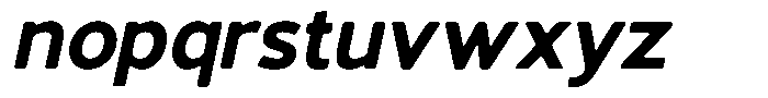 Vantori Smooth Black Slant Font LOWERCASE