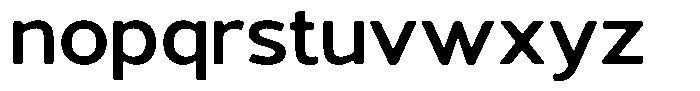 Vantori Smooth Bold Expanded Font LOWERCASE