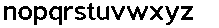 Vantori Smooth Bold Semi Expanded Font LOWERCASE