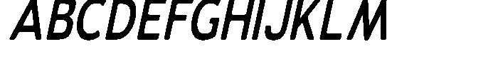 Vantori Smooth Bold Slant Condensed Font UPPERCASE