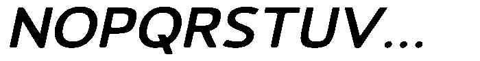 Vantori Smooth Bold Slant Expanded Font UPPERCASE