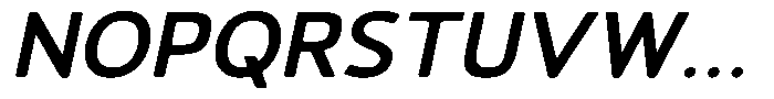 Vantori Smooth Bold Slant Semi Expan Font UPPERCASE