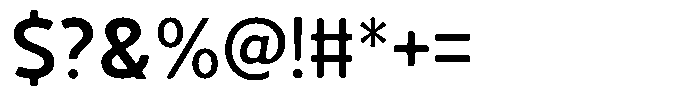 Vantori Smooth Bold Font OTHER CHARS