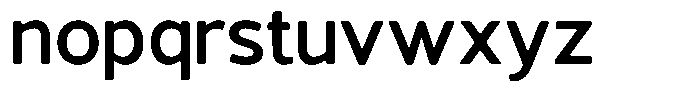 Vantori Smooth Bold Font LOWERCASE