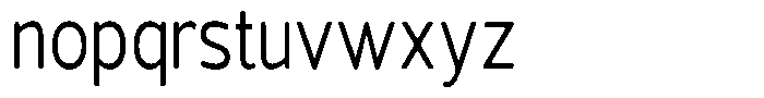 Vantori Smooth Condensed Font LOWERCASE