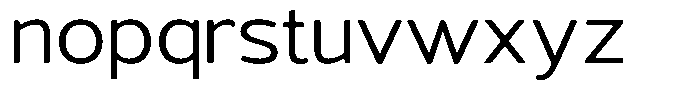 Vantori Smooth Expanded Font LOWERCASE