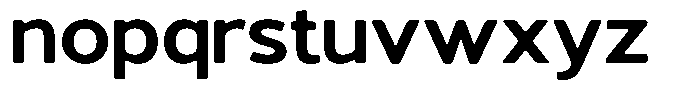 Vantori Smooth Extra Bold Expanded Font LOWERCASE