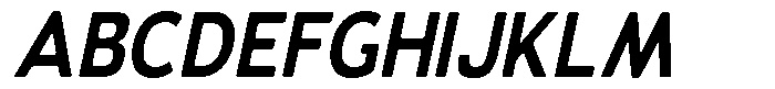 Vantori Smooth Extra Bold Slan Sem Con Font UPPERCASE