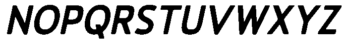 Vantori Smooth Extra Bold Slan Sem Con Font UPPERCASE