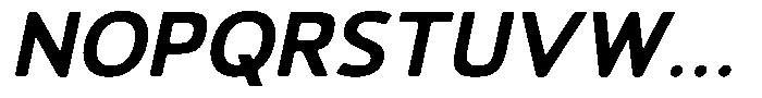 Vantori Smooth Extra Bold Slan Sem Exp Font UPPERCASE