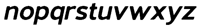 Vantori Smooth Extra Bold Slan Sem Exp Font LOWERCASE