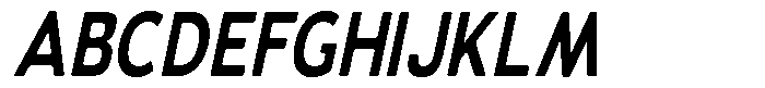 Vantori Smooth Extra Bold Slant Conde Font UPPERCASE