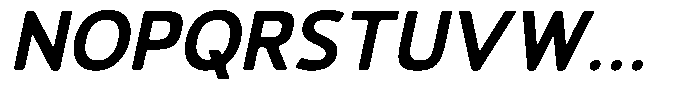 Vantori Smooth Extra Bold Slant Font UPPERCASE