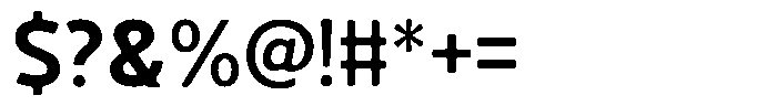 Vantori Smooth Extra Bold Font OTHER CHARS
