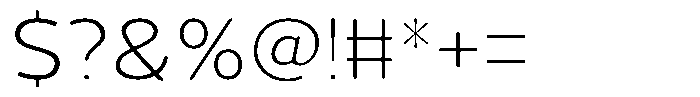 Vantori Smooth Extra Light Expanded Font OTHER CHARS