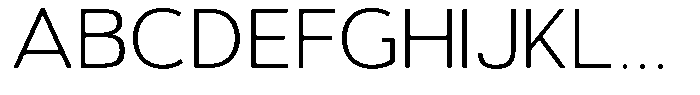 Vantori Smooth Extra Light Expanded Font UPPERCASE